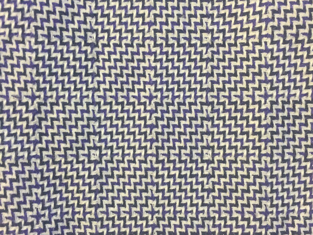 Close Up Blue and White Pattern