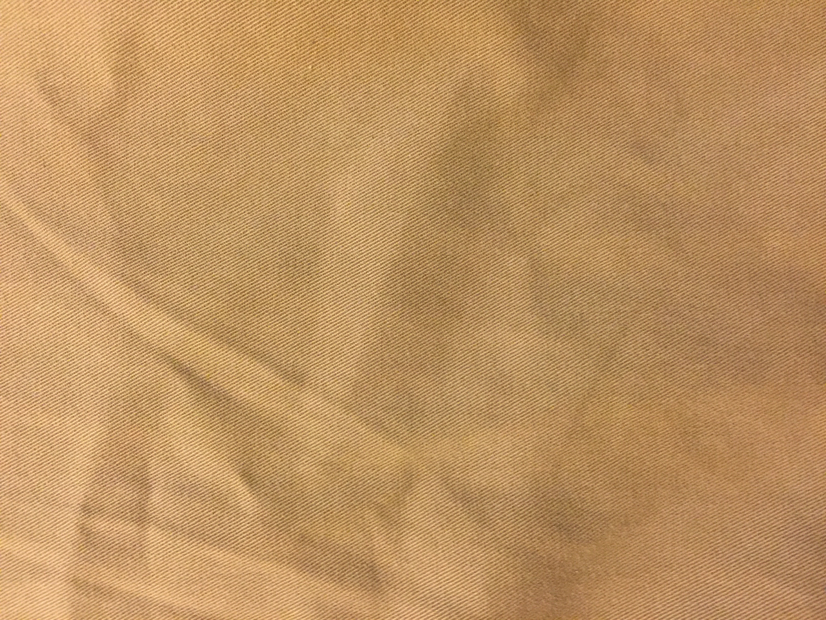 crumpled khaki tan crumpled tan khaki canvas fabric - full frame