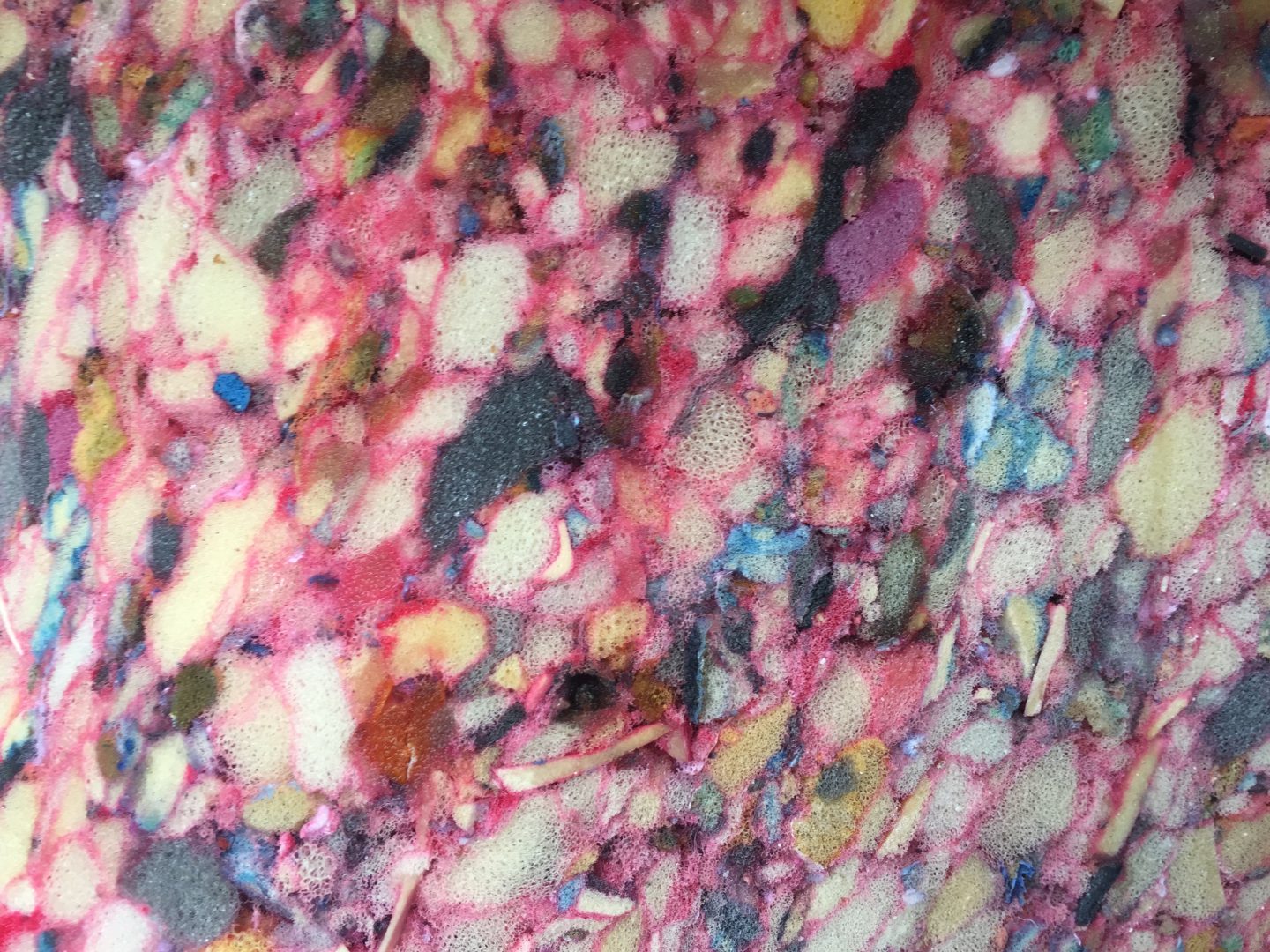 Carpet padding foam with colorful pattern | Free Textures