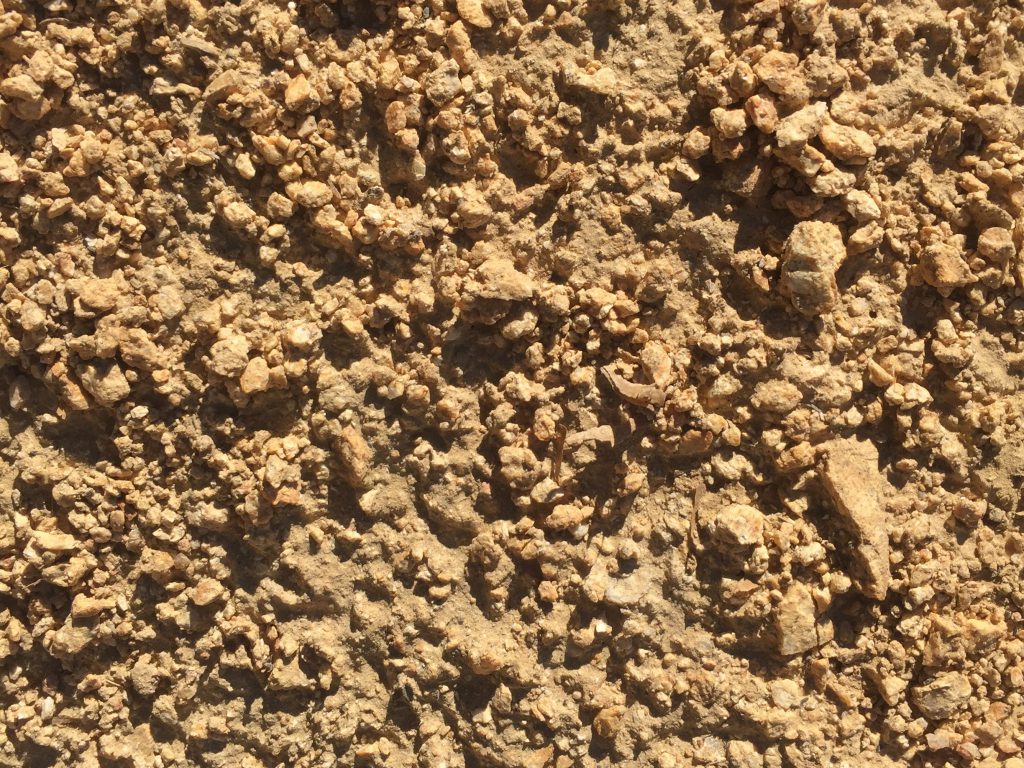 Dried light brown earth close up with textured bumps