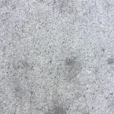 Light grey concrete with lots of small pebbles throughout