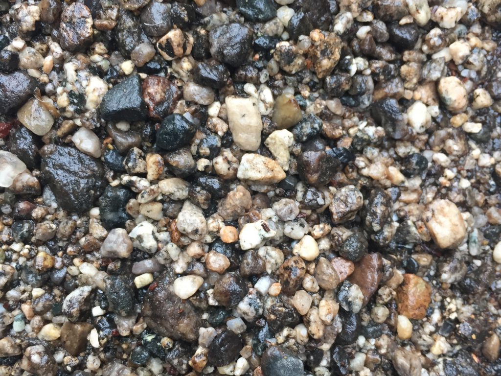 Colorful Wet Gravel Pebbles