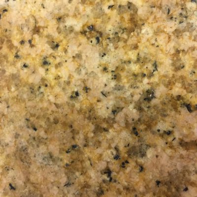 Stained polished granite counter top