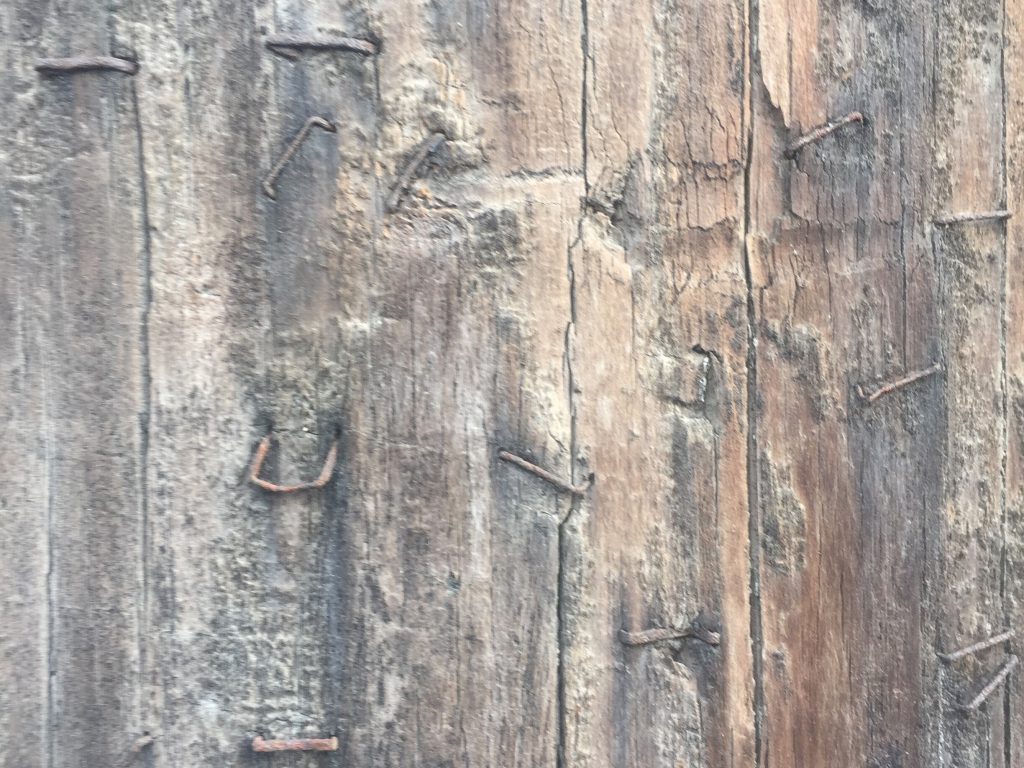 Telephone Pole with staples