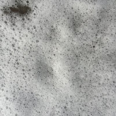 Bubble texture on white ocean sea foam