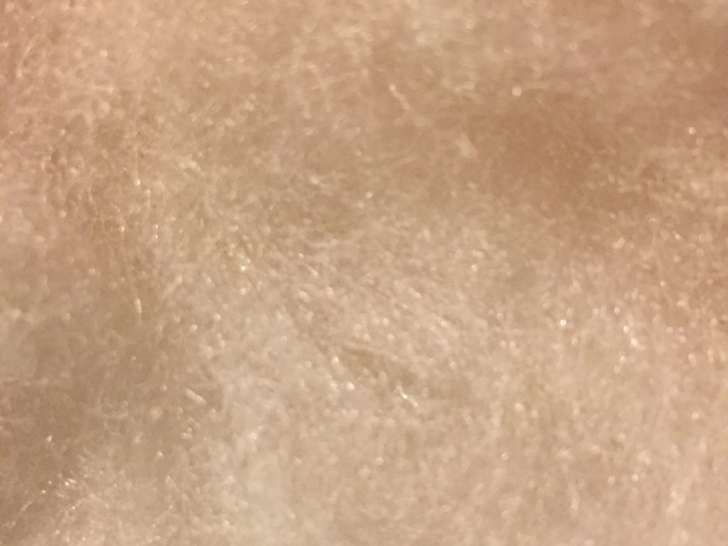 Extreme close up of loose white cotton fibers with subtle texture