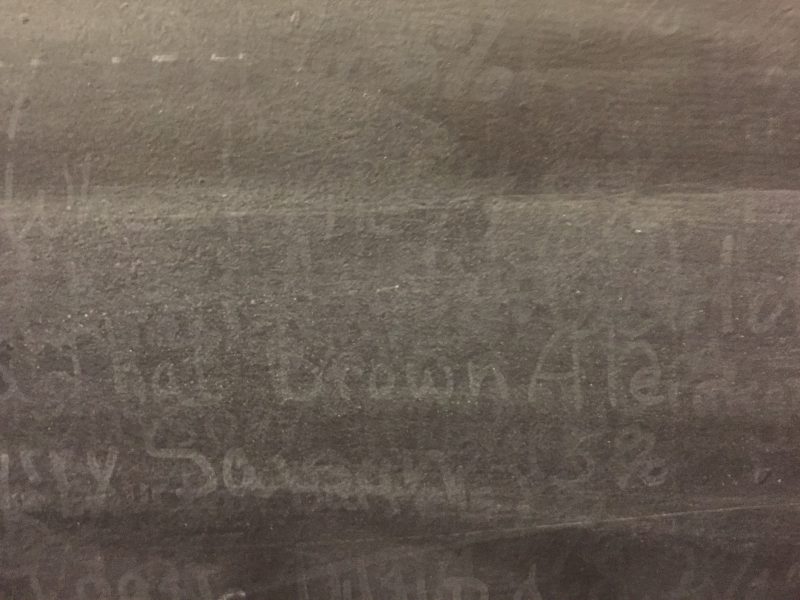 Washed Letters Texture Example Dark chalkboard with writing washed out | Free Textures