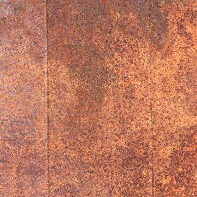 Metal surface covered in rust texture