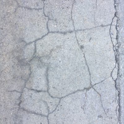 Asphalt with cracks