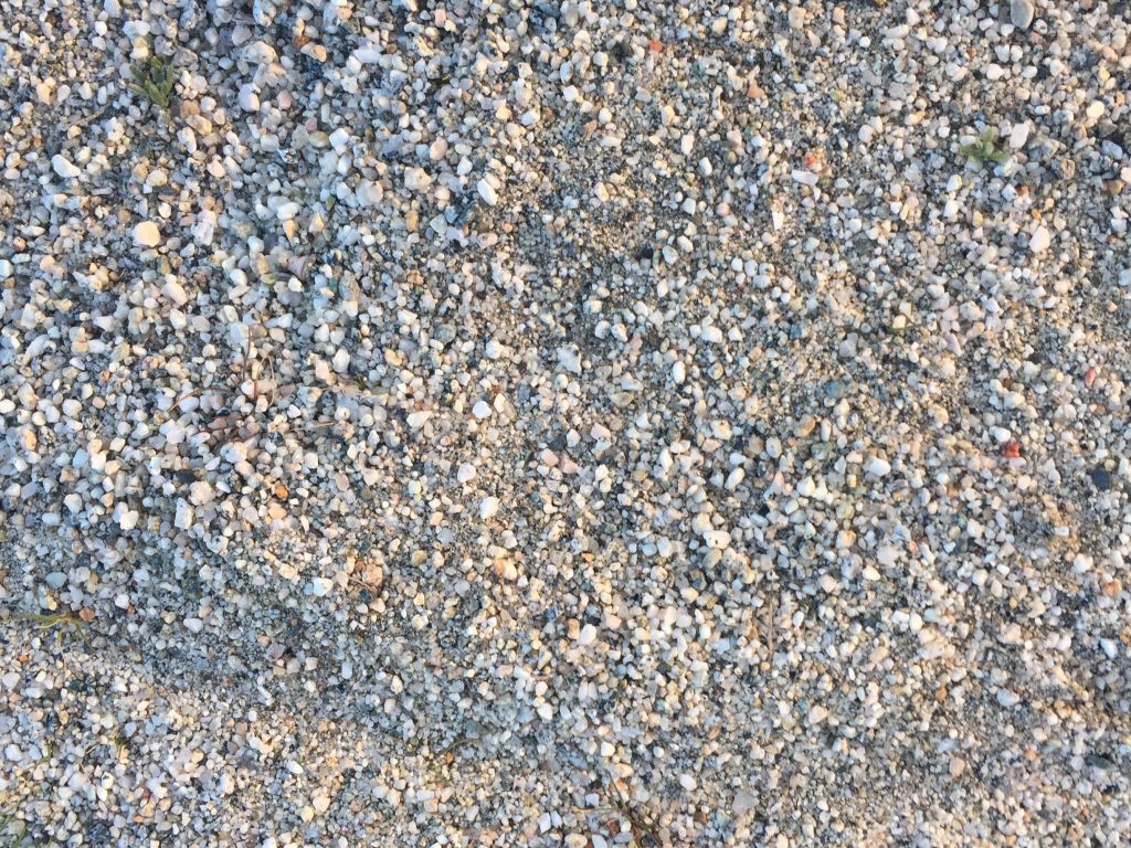 Small white gravel with slight color variation