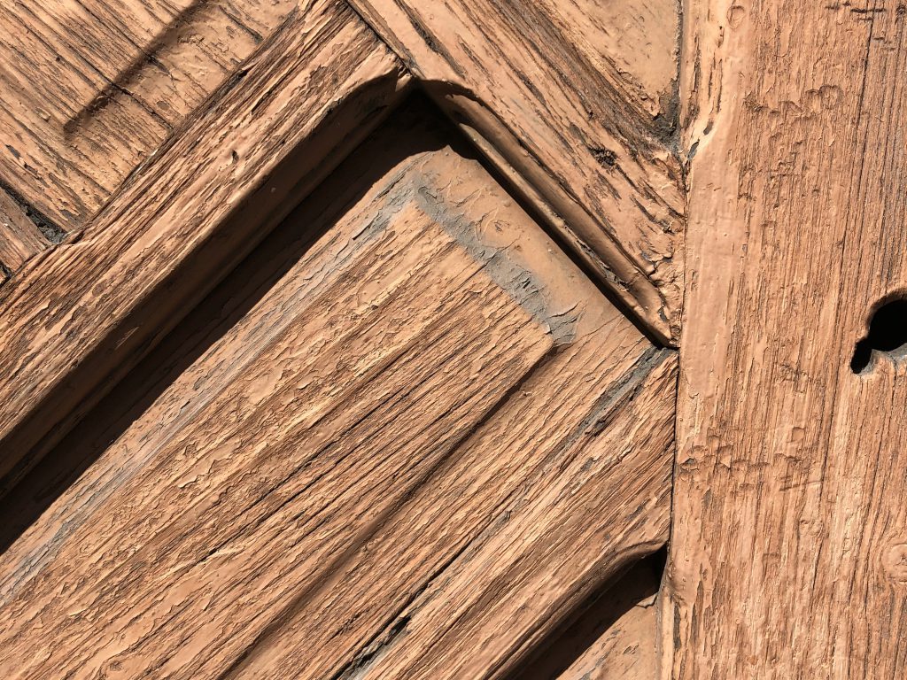 Old wood barn door