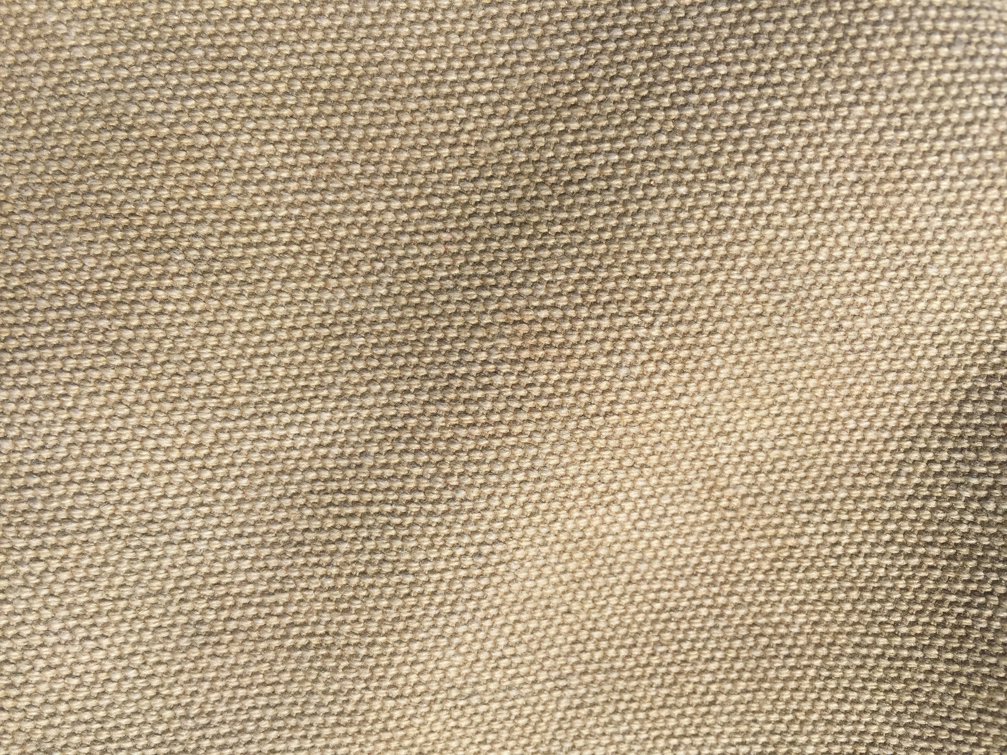 Canvas fabric close up details of stitching