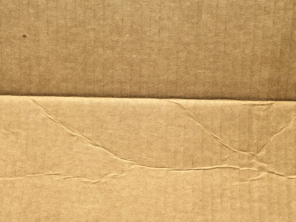 Light brown cardboard box