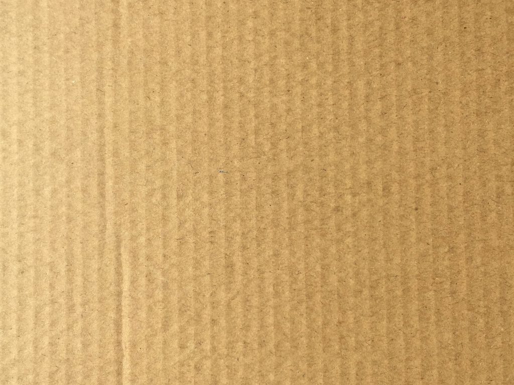 Clean cardboard with light brown color