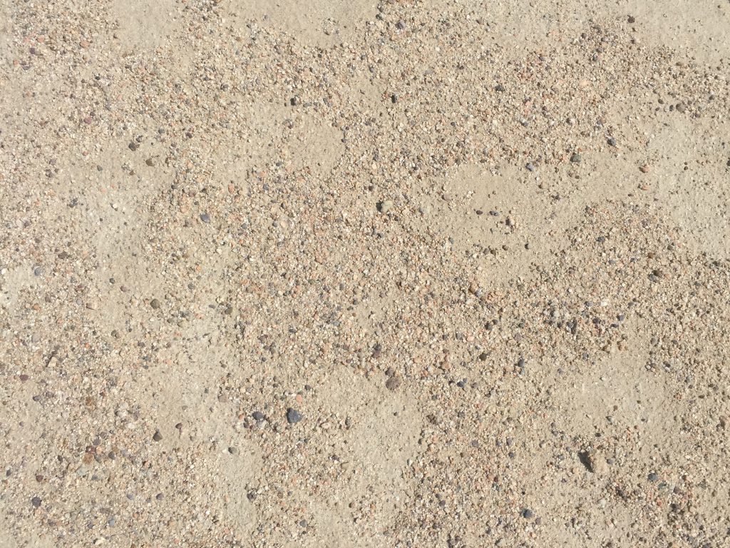 Dusty ground with small rocks