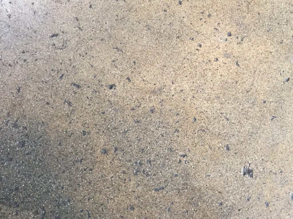 Dark colored concrete
