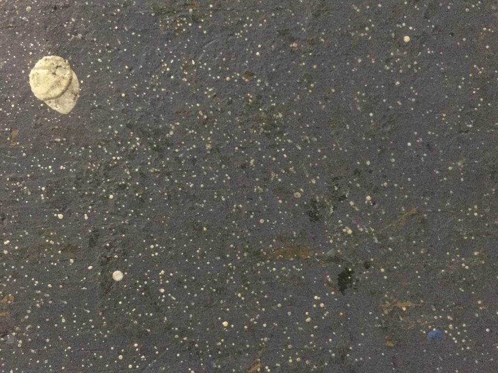 Rubbery looking asphalt close up