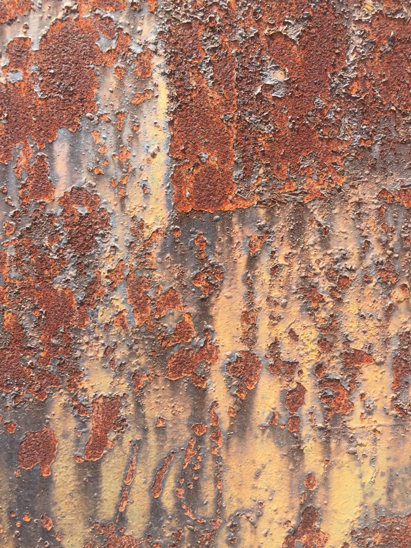 Rusted metal & discolored paint from years of neglect | Free Textures