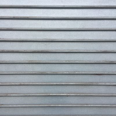 Metal wall with horizontal lines