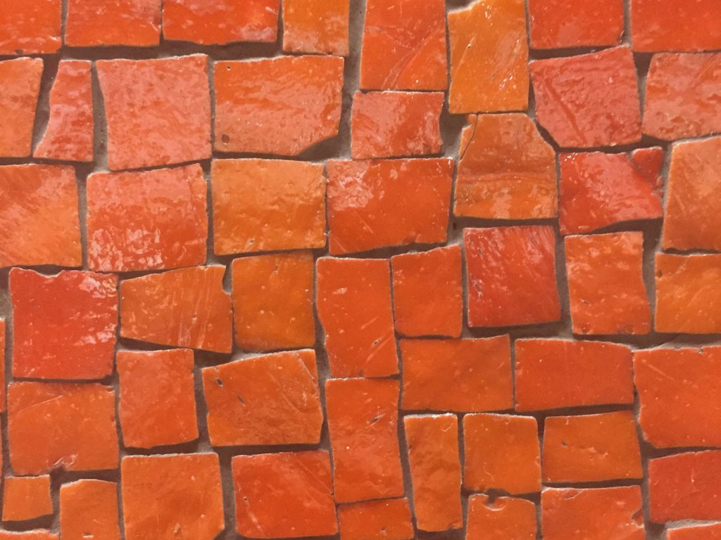 Orange red tiles