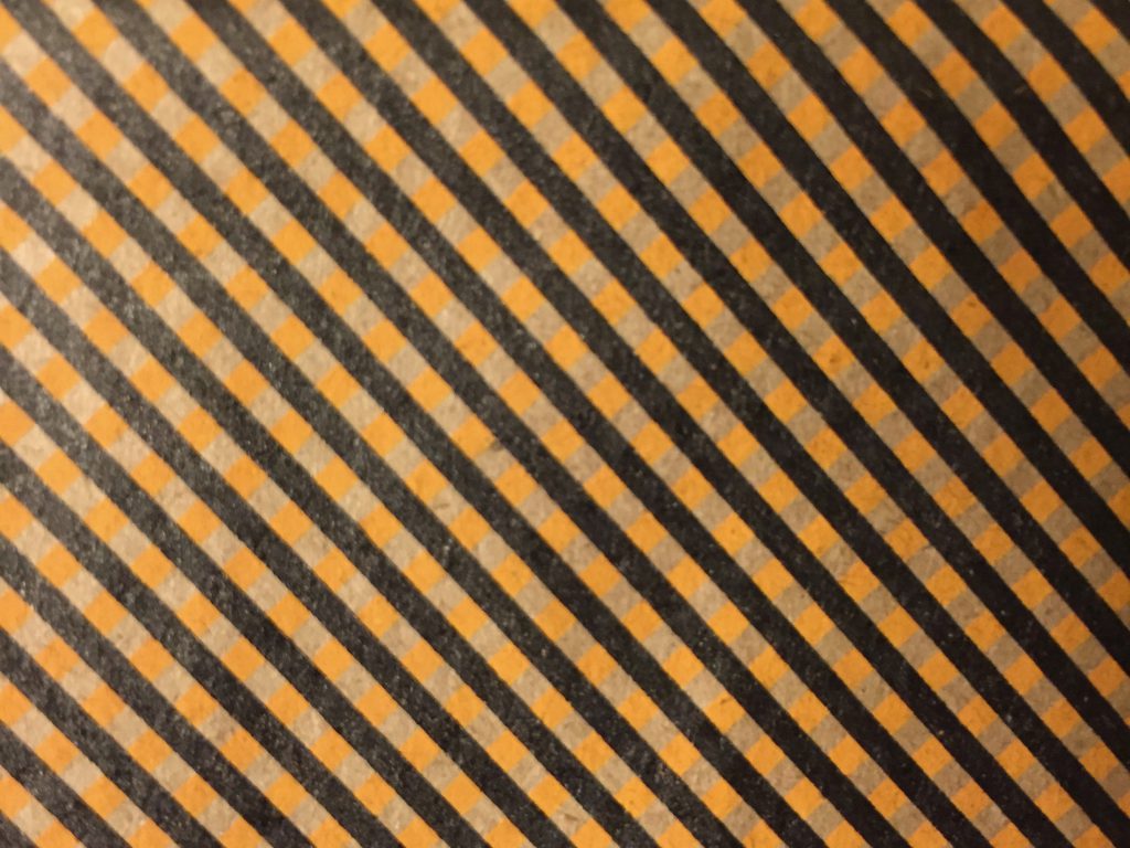Light brown paper with printed stripes