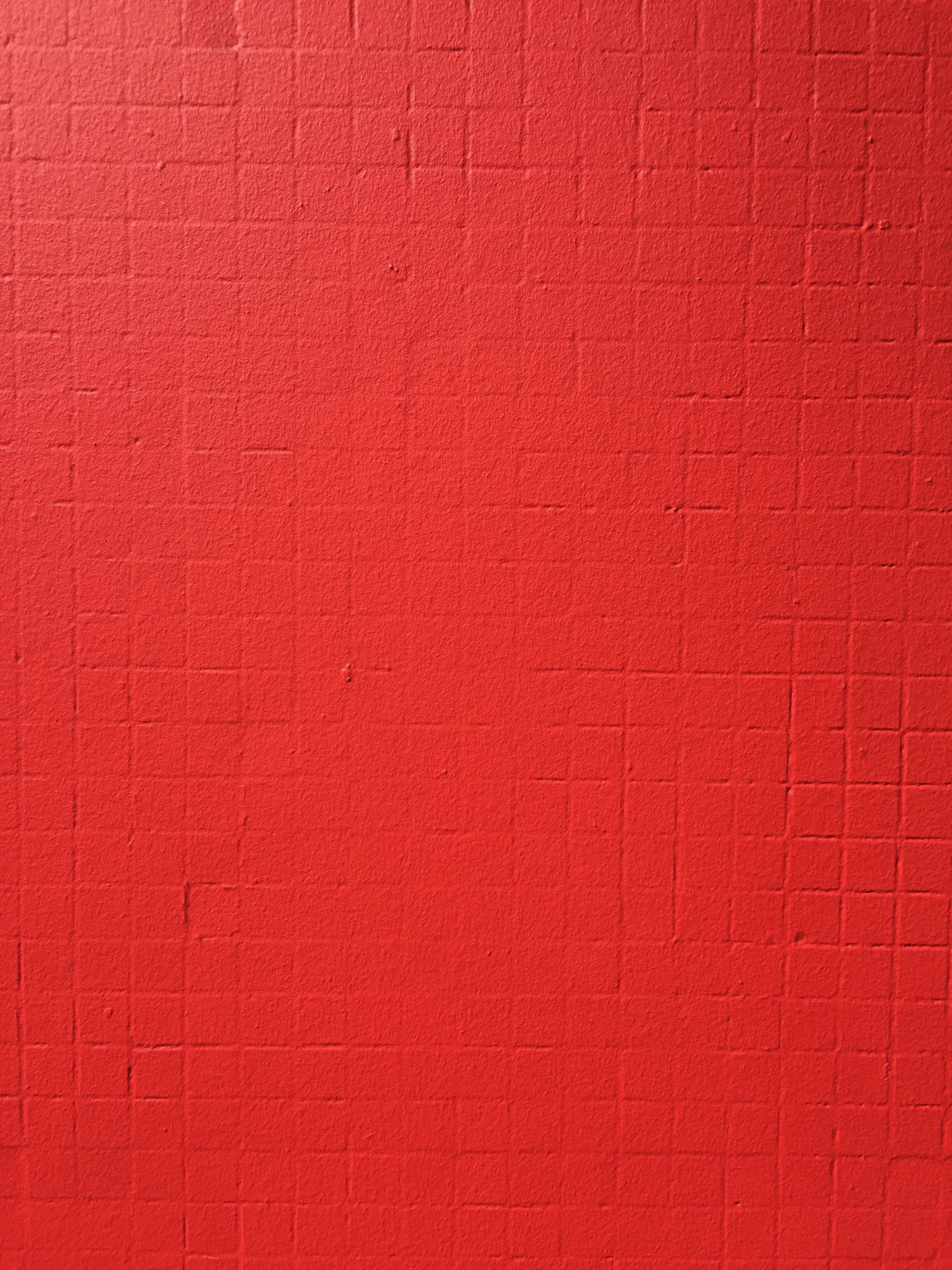 Very bright red paint on cement wall square grid | Free Textures
