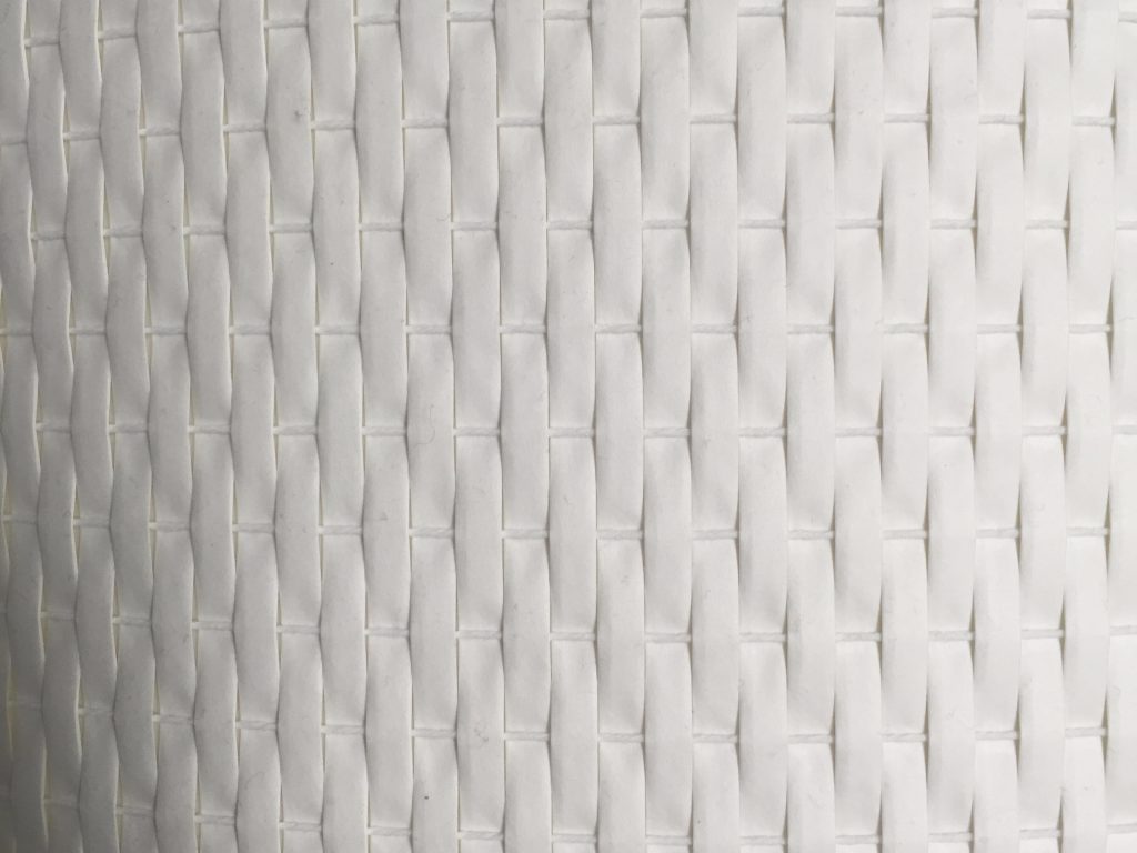 Woven white plastic