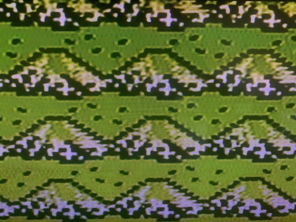 Mountain tiles from NES video game