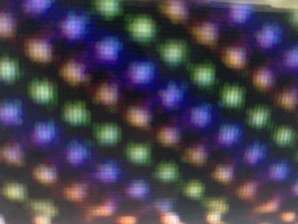 Colorful blurry digital circles