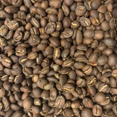 Freshly roasted coffee beans