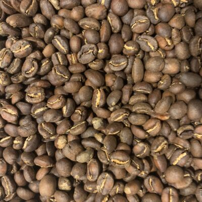 Close up of roasted coffee