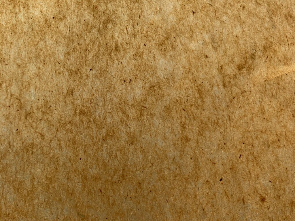 Brown translucent paper with visible fibers