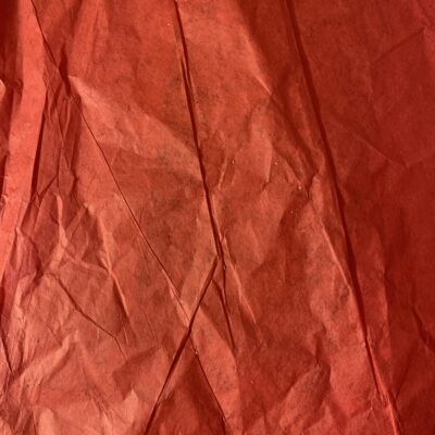 Highly textured red gift wrap paper