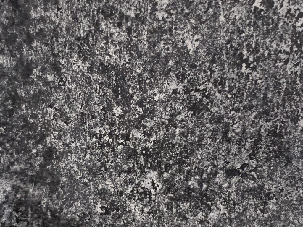Grayscale botches in close up stone.