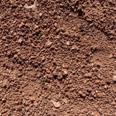 Rocky bright brown soil