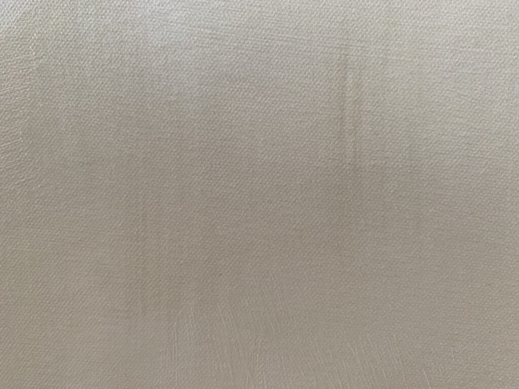 White paint on canvas